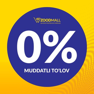Telegram kanalining logotibi muddatli_zoodmall — 0% MUDDATLI TO'LOV | 0% РАССРОЧКА ZOODMALL