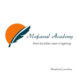 Telegram kanalining logotibi mufassal_academy — Arab tili | Mufassal Academy