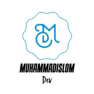 Telegram kanalining logotibi muhammadislom_dev — Muhammadislom Dev