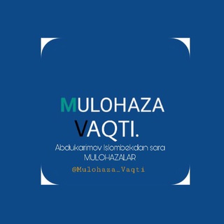 Telegram channel Shahsiy_Vaqti logo