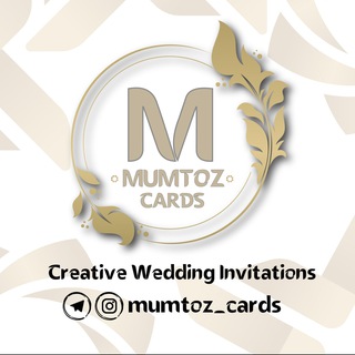 Telegram kanalining logotibi mumtoz_taklifnomalari — "MUMTOZ CARDS" Channel