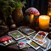 Логотип телеграм канала @mushrooms_cards — 🍄🧚грибофеевы карты🃏