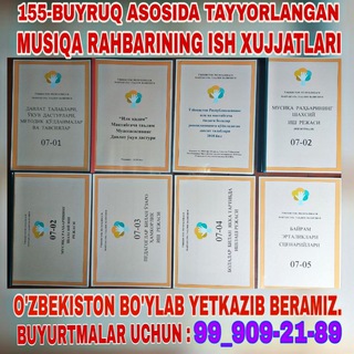 Telegram kanalining logotibi musiqa_rahbari_xujjatlari — Musiqa rahbari ish xujjatlari