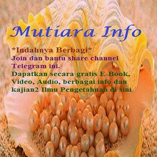 Logo saluran telegram mutiarainfo — Mutiara Info⁧