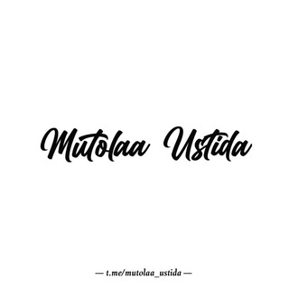 Telegram channel Мутолаа устида logo
