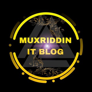 Telegram kanalining logotibi muxriddin_it_blog — Muxriddin | IT Blog