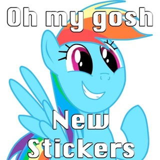 Логотип телеграм канала @my_little_pony_stickers — My little Pony stickers мой маленький пони стикеры