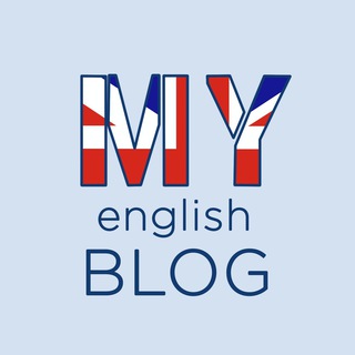 Telegram channel my english blog logo