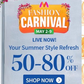 Logo of telegram channel myntrasummer_myntra_sale — Deals