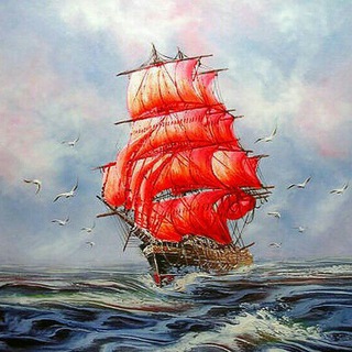 Логотип телеграм канала @mysails — Алые паруса