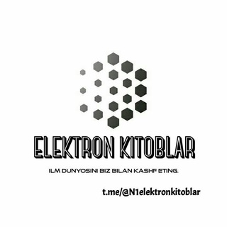 Telegram kanalining logotibi n1elektronkitoblar — Elektron kitoblar ✅(Rasmiy Kanal)