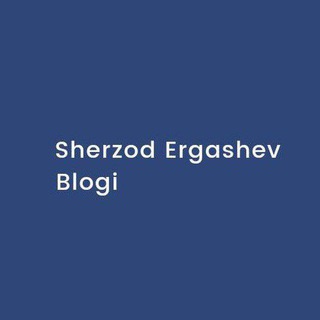 Telegram kanalining logotibi nafkeltir — Sherzod Ergashev. BloG.