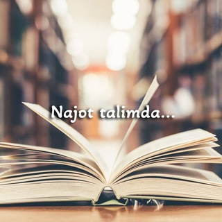 Telegram kanalining logotibi najottalimda — Najot talimda