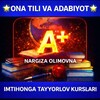 Telegram kanalining logotibi nargizaolimovna_onatili — Nargiza Olimovna | O‘zbek tili