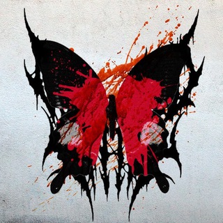 Логотип телеграм канала @necrobutterfly — Коллекция сушеных бабочек (Brutal Death Metal\Black metal logos and memes)