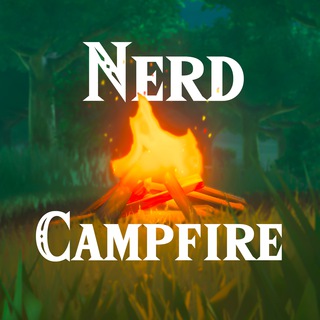 Логотип телеграм -каналу nerdcampfire — Nerd Campfire