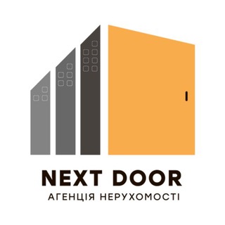 Логотип телеграм -каналу neruhomistnovyny — Next Door. Новини про нерухомість