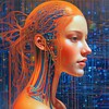 Логотип телеграм канала @neural_network_literature — 📖Герои книг глазами нейросети