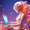 Логотип телеграм канала @neuroquizy — Нейросеть обучает 🧠