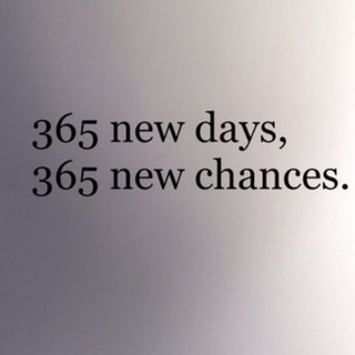 Логотип телеграм канала @new365chances — 365 new days✨