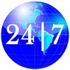 Логотип телеграм канала @news_24l7 — 24 | 7