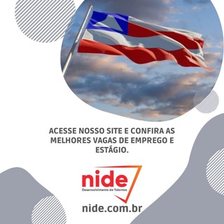 Logotipo do canal de telegrama nidetalento - Canal Nide: Vagas de Emprego e Estágio na Bahia