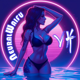 Логотип телеграм канала @nn_waifu2 — Neural Waifu VID 🎬