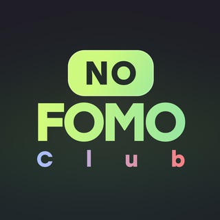 Логотип телеграм канала @nofomocrypto — NO FOMO CLUB