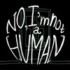 Логотип телеграм канала @noimnota_zine — No, I'm not a Human ZINE