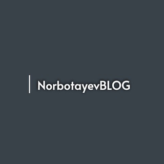 Telegram kanalining logotibi norbotayevblog — Мой блог
