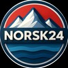 Логотип телеграм канала @norsk24 — Норвежский язык. Norsk24