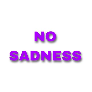 Логотип телеграм канала @nosadnesst — NO SADNESS