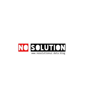 Telegram kanalining logotibi nosolutionuz — nosolution.uz