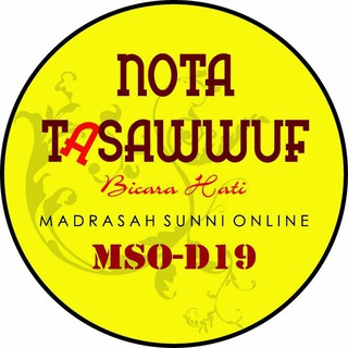 Logo saluran telegram nota_tasawwuf — NOTA TASAWWUF