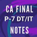 Logo saluran telegram notes_p7 — P7 DT/IT :- CA FINAL