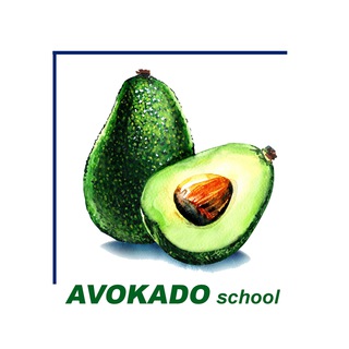 Логотип телеграм канала @nou_avokado_school — НОУ "АВОКАДО"