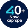 Логотип телеграм -каналу nova_career — Нова кар'єра 40  Корисні зустрічі про сучасні професії для дорослих, які готові рухатися вперед