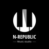 Логотип телеграм канала @nrepublicmusic — N-REPUBLIC MUSIC 🖤