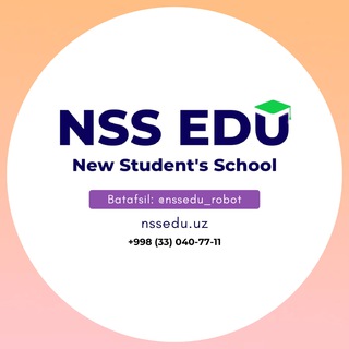 Telegram channel NSS-Edu | Rasmiy logo