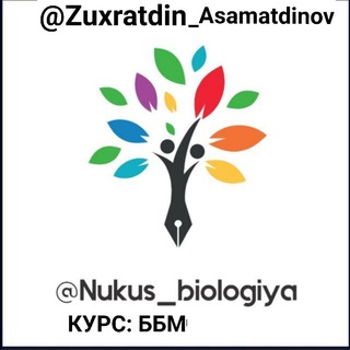 Telegram kanalining logotibi nukus_biologiya — BBM NUKUS BIOLOGIYA (Rasmiy kanal)