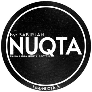 Telegram kanalining logotibi nuqta_s — NUQTA (...)