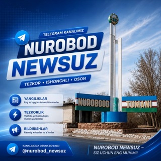 Telegram kanalining logotibi nurobod_newsuz — Nurobod News.uz
