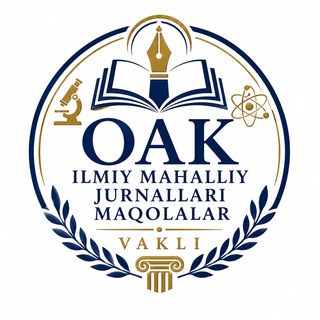 Telegram kanalining logotibi oak_ilmiy_maqolalar — Oak ilmiy mahalliy jurnallari maqolalar Vakli