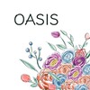 Логотип телеграм канала @oazis_khabarovskaia — Салон цветов OASIS