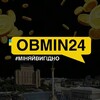 Логотип телеграм -каналу obmen24kiev — Обмін валют Київ_ОБМІН24