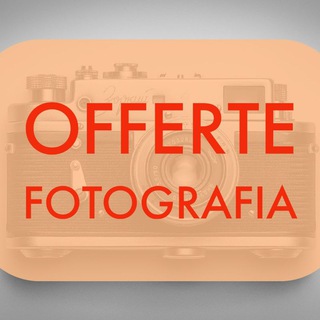 Logo del canale telegramma offertefotografiaitalia - Offerte Fotografia Italia 💰📸