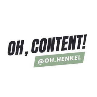 Логотип телеграм канала @oh_henkel — Oh, content! — oh.henkel