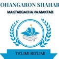 Telegram kanalining logotibi ohangaronshxtb — Оҳангарон шаҳар ММТБ| Расмий канал |