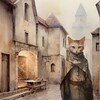 Логотип телеграм канала @oldtowncats — Путешествия с Котами 🐈