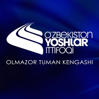 Логотип телеграм -каналу olmazoronline — O’zbekiston yoshlar ittifoqi Olmazor tuman Kengashi